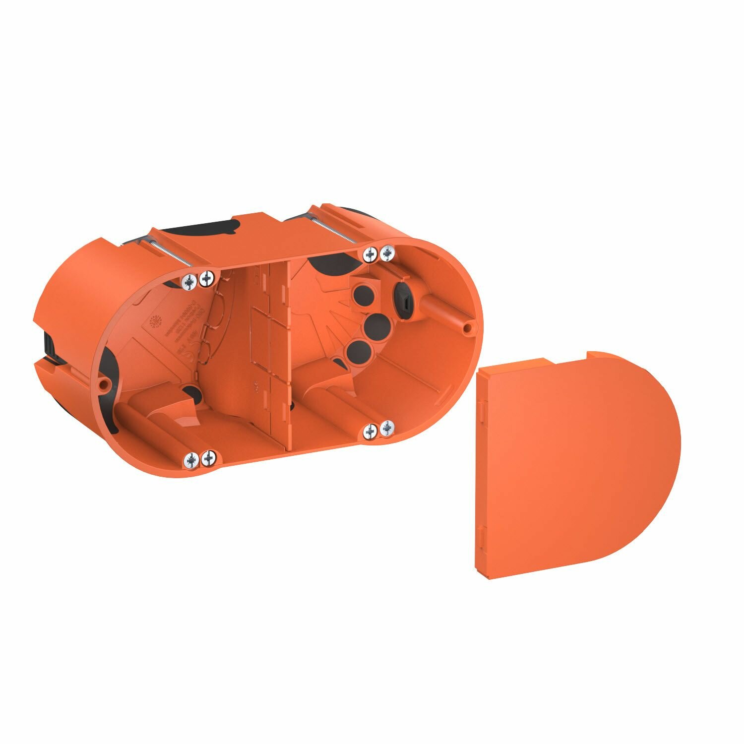 фото OBO Bettermann Коробка монтажная двойная HE 61-DV-L 139x68, H61мм для полых стен герметичная