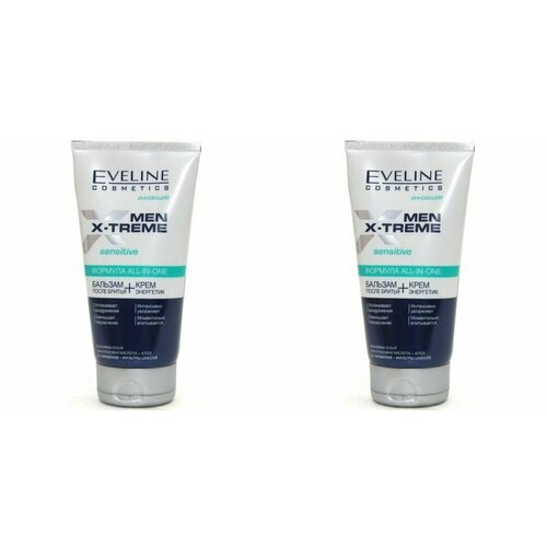 Eveline Cosmetics Бальзам после бритья крем энергетик серии MEN X-TREME, 150 мл, 2 шт eveline cosmetics увлажняющий гель после бритья 6 в 1 серии men x treme 150 мл 2 шт