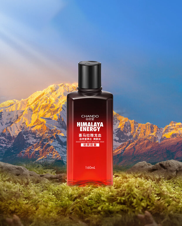 Картинки CHANDO HIMALAYA Men Daemonorops Draco Toner Тонер для лица бодрящий со смолой кровь дракона муж, 160 мл