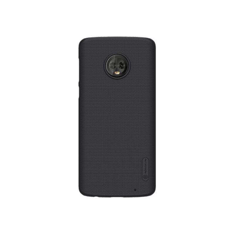 Пластиковый чехол для Motorola Moto G6 Plus черный (Nillkin)