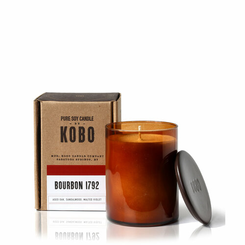 KOBO Свеча BOURBON 1792 большая в стекле 425 гр