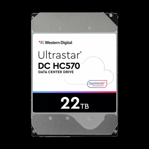Western Digital Ultrastar DC HС570 HDD 35 SATA 22Tb 7200rpm 512MB buffer 512e 0F48155 1 year 59386₽