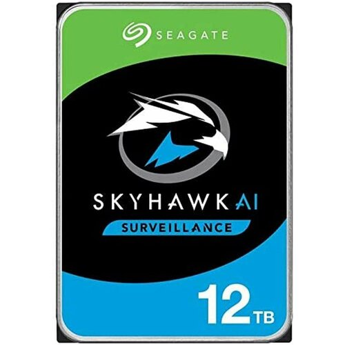 Seagate Жесткий диск Seagate SATA-III 12Tb ST12000VE001 SkyHawkAI (7200rpm) 256Mb 3.5
