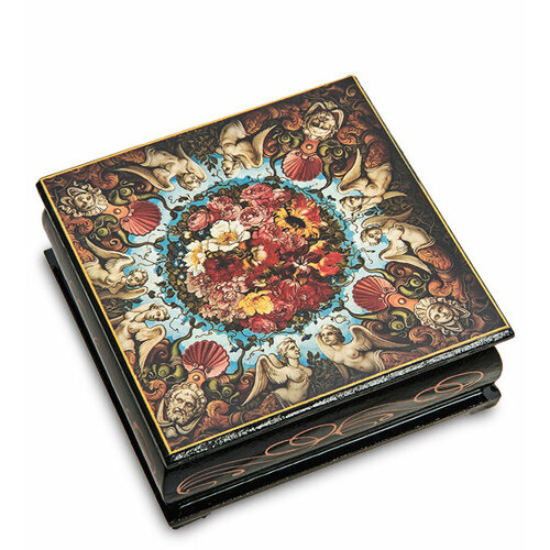 Шкатулка в технике декупаж (10х10х4) ШК-11/14 (ручная работа) 113-706439