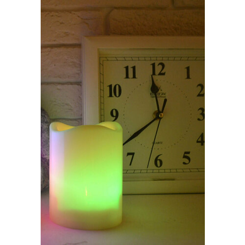 Свеча светодиодная 12см электронная, меняет цвет