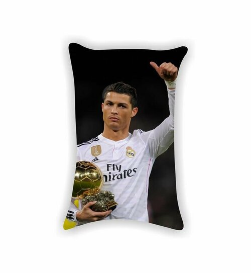 Подушка Криштиану Роналду, Cristiano Ronaldo №5, Картинка с двух сторон