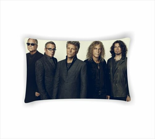 Подушка Bon Jovi, Бон Джови №4, С одной стороны