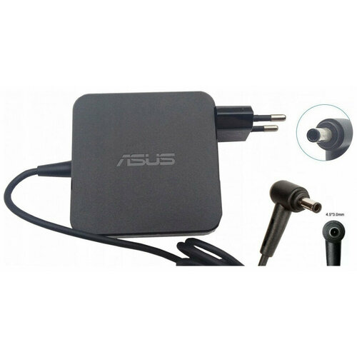 Зарядное устройство для ноутбука Asus P1440FA-FA2077, 19V - 3.42A, 65 Вт (Штекер: 4.5x3.0мм с иглой) Квадратный