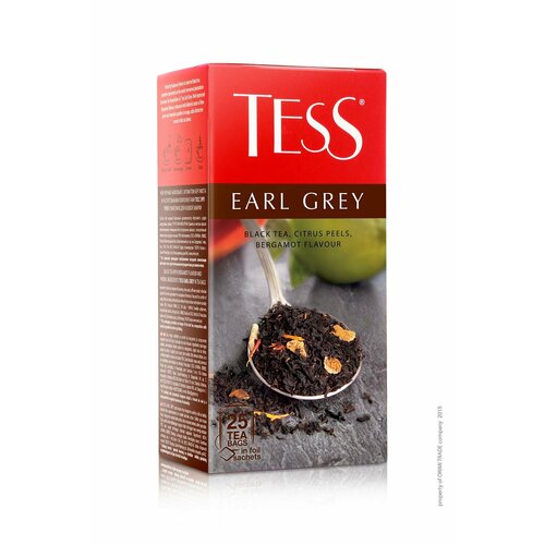 Упаковка 10 штук Чай Tess Earl Grey (1,6г х 25)(250 пакетиков с ярл.)