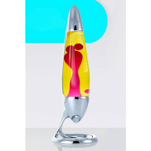 Лава-лампа Mathmos Neo Розовая/Желтая Silver (Воск)