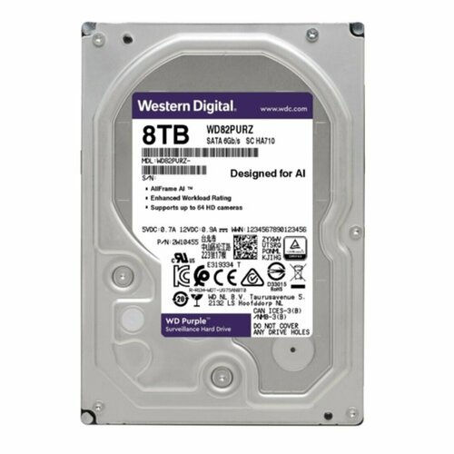 Специализированный HDD 8Tb SATA-3 Western Digital Purple 2860000₽