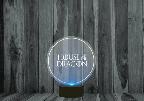 Светильник 3D, ночник Дом Дракона, House of the Dragon №1