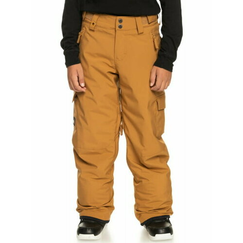 фото Брюки quiksilver, размер l/14, коричневый