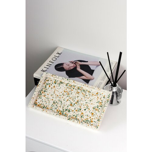 Декоративная подставка терраццо из гипса для интерьера