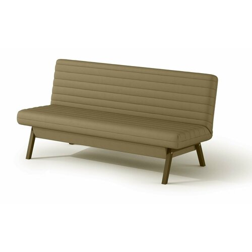 Диван прямой книжка Кёльн, Premier New Latte, декор Орех