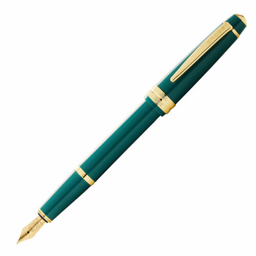 Перьевая ручка Cross Bailey Light Polished Green Resin and Gold Tone, перо F, AT0746-12FF souvenir gold and green colour ship 10cm length
