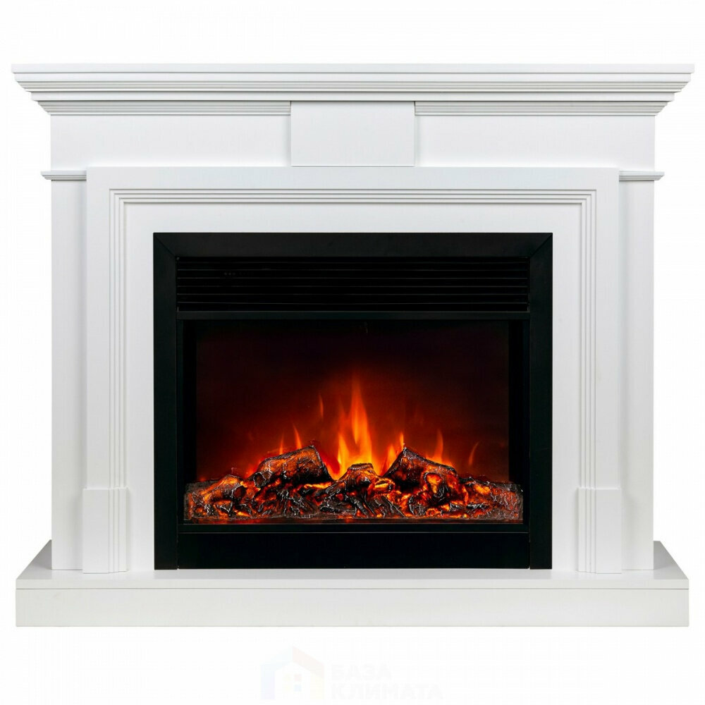 фото Электрокамин RealFlame Marco 25,5/26 WT с очагом Moonblaze Deluxe Black