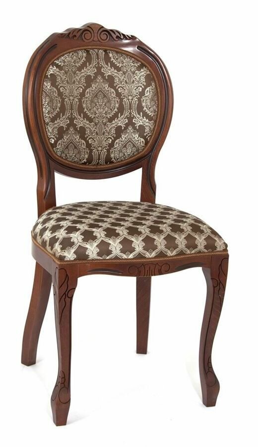 фото Стул RB Милорд-№12 Темный орех матовый/патина черная/ткань Офелия 22/1, ткань Офелия 22/1