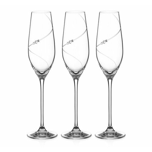 Набор бокалов для шампанского Силуэт, 0,21 л. 6 шт. Diamante