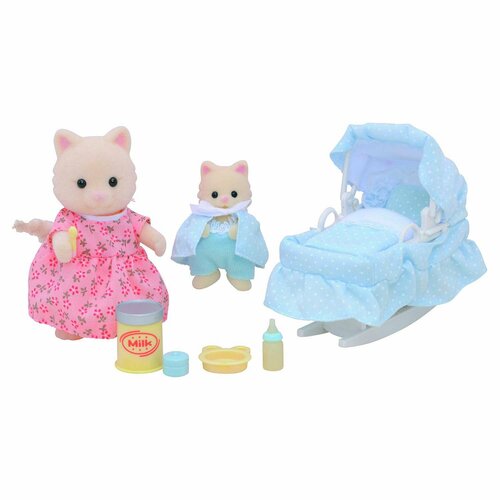 Sylvanian Families Сильваниан Фэмилис Sylvanian Families Мама с малышом и колыбелькой 5433 с 3 лет