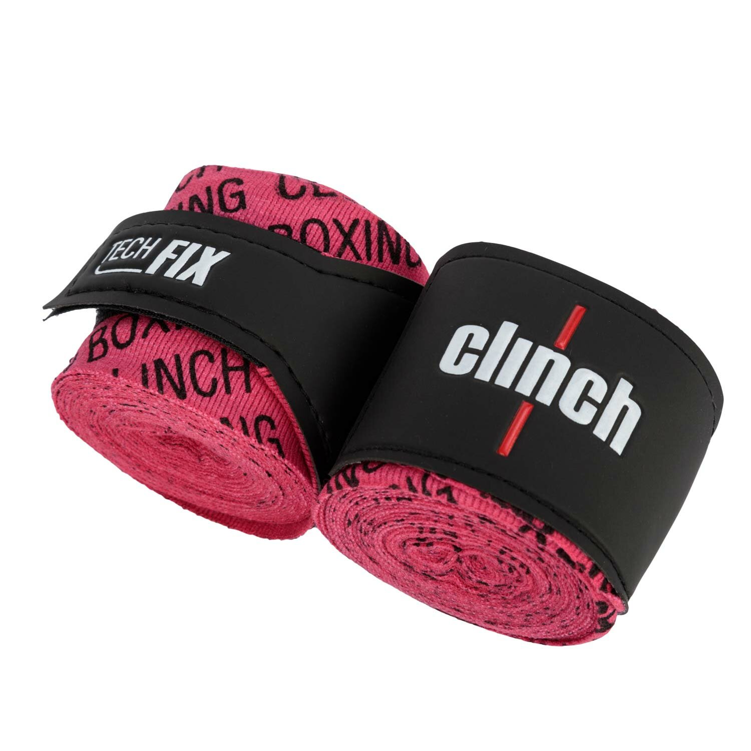 Бинты эластичные Clinch Boxing Crepe Bandage Tech Fix розовые (длина 3.5 м)