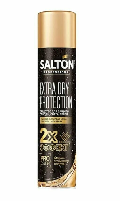 Salton Professional Средство для защиты от воды изделий из кожи и ткани, 250 мл + 20% , 1 шт/