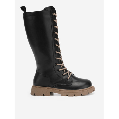 Ботинки Jong Golf, демисезонные, на молнии, нескользящая подошва, высокие, анатомическая стелька, размер 33, черный, коричневый