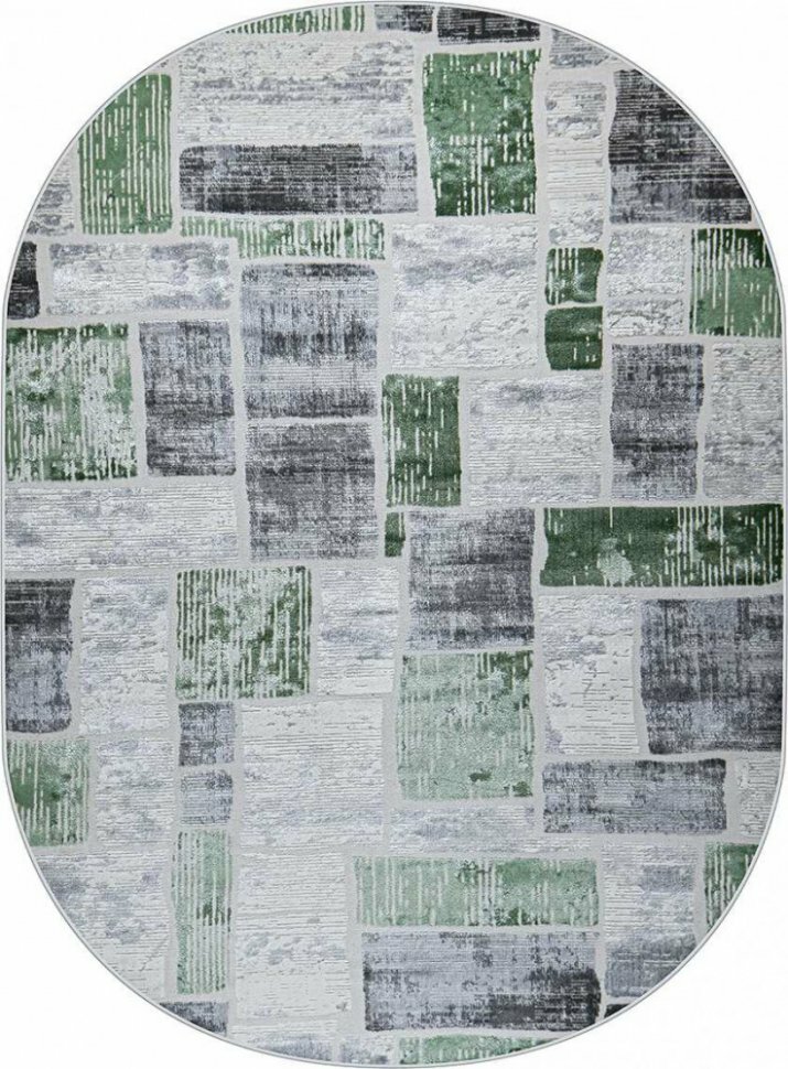 38471A OVAL GREEN FLS / L.GREY Kleopatra (2 х 2.9 м)