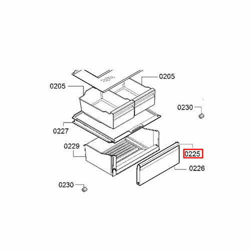 Профилированная полоса холодильника Bosch KG39N/KGN39XW (11023876)