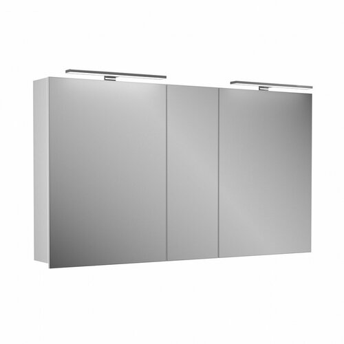 Зеркальный шкаф 125x70,3 см белый матовый Diborg Lande 77.2109