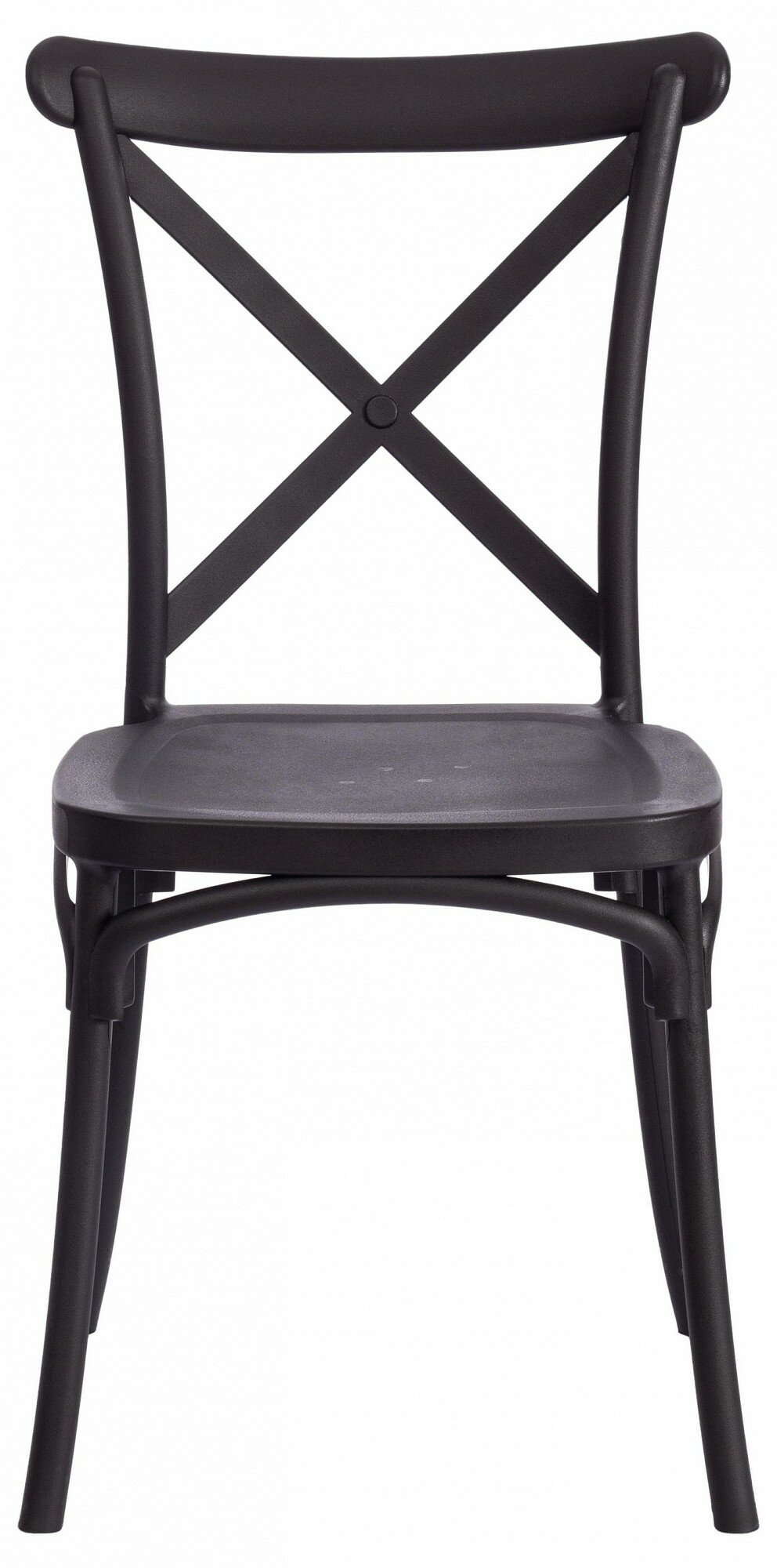 Стул Tetchair CROSS (mod. PL24) / 1 шт. в упаковке, пластик, 48 х 58 х 89 см, Black (черный) 05