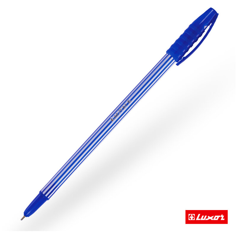 Ручка шариковая Luxor Stripes синяя - фото №2