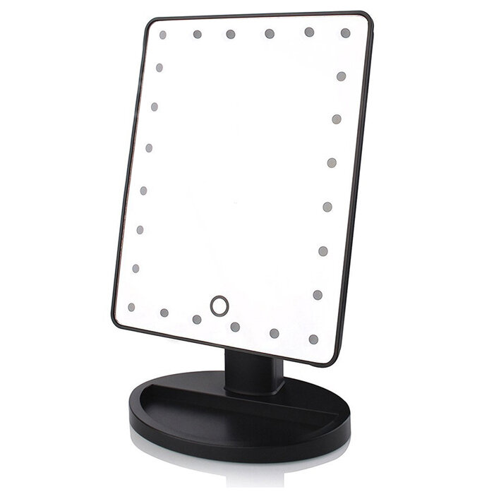 фото Зеркало Large Led Mirror 16 LED Черный