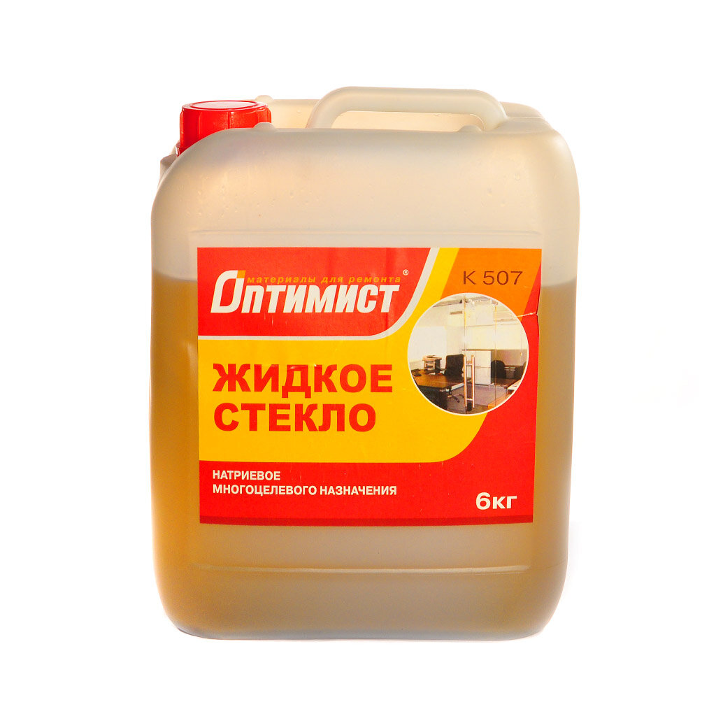 Жидкое стекло 6 кг Оптимист K507