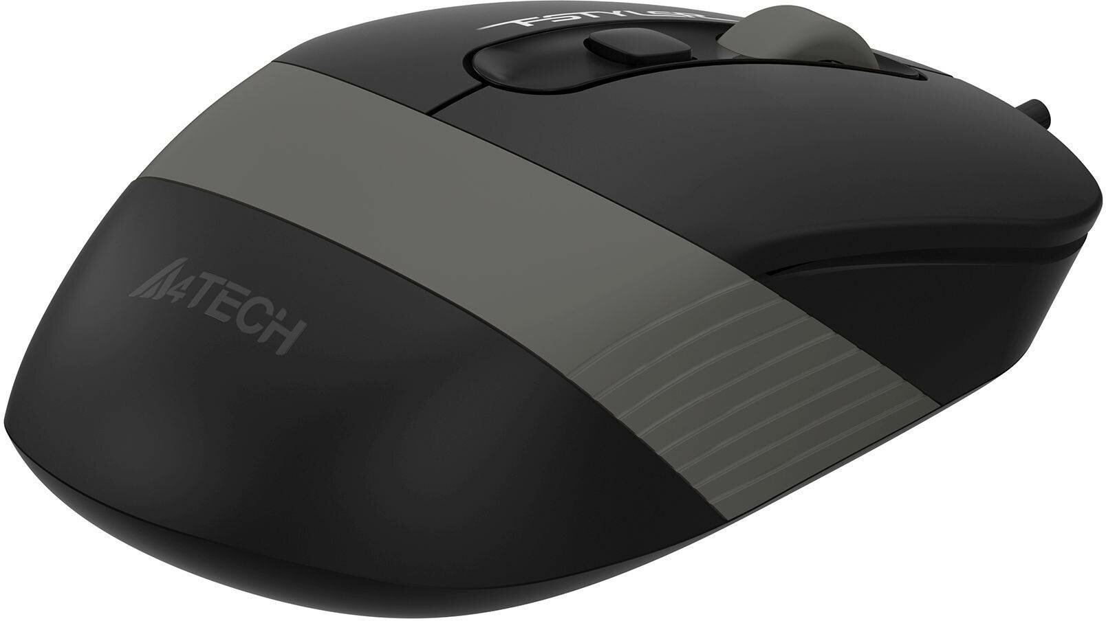 Мышь A4Tech Fstyler FM10T, серый (fm10t grey) - фото №3