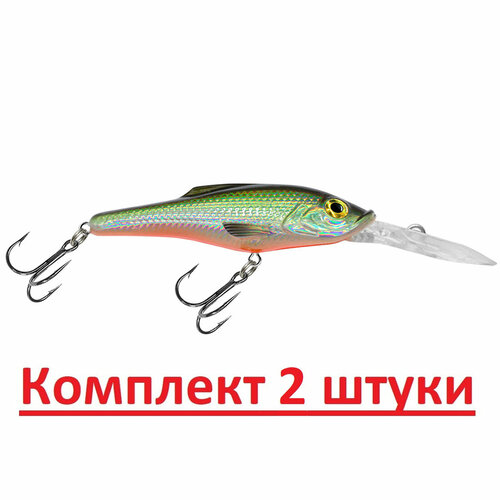 фото Воблер aqua tango dr 67mm, цвет 007 (болотник), 2 штуки
