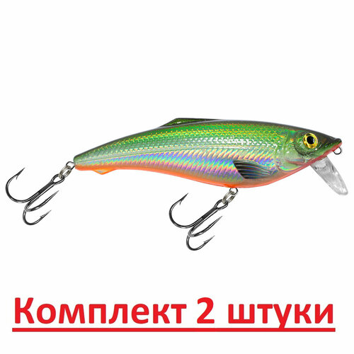 фото Воблер aqua гу-га 103mm, цвет 007 (болотник), 2 штуки