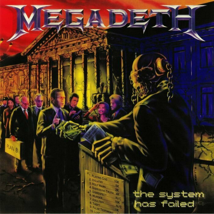Megadeth "Виниловая пластинка Megadeth System Has Failed"