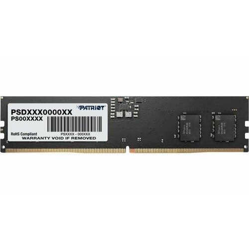 Оперативная память для компьютера 8Gb (1x8Gb) PC5-41600 5200MHz DDR5 DIMM Unbuffered CL42 Patriot Signature PSD58G520041