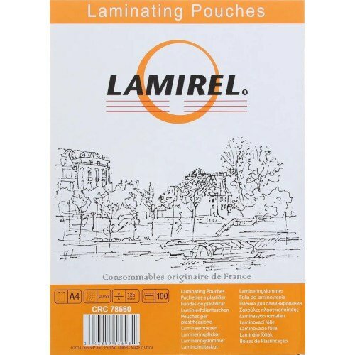 Плёнка для ламинирования А4 125 мкм 100 шт. Lamirel (CRC-78660)