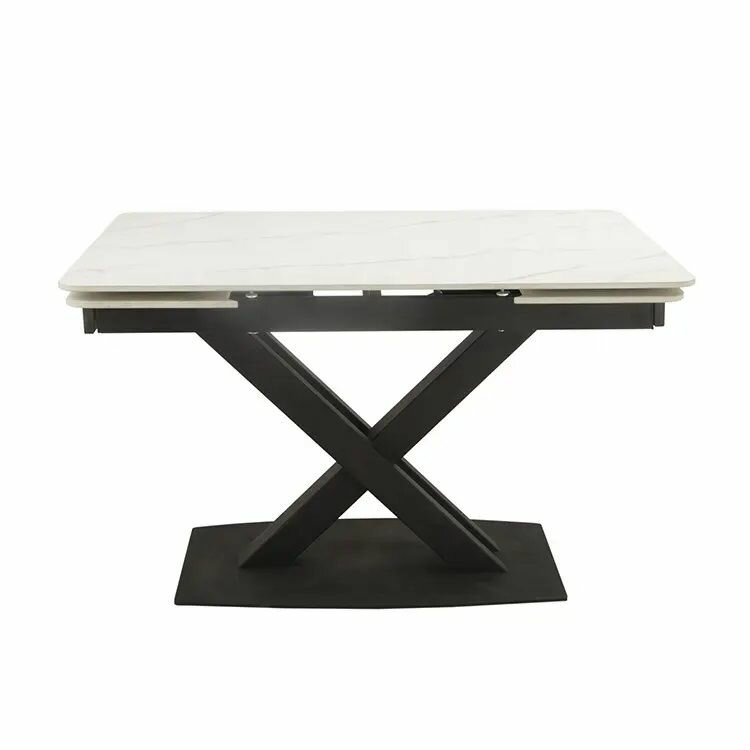 фото Стол обеденный La-Alta DT375 160/220*90*76 Белый/керамика (матовый)