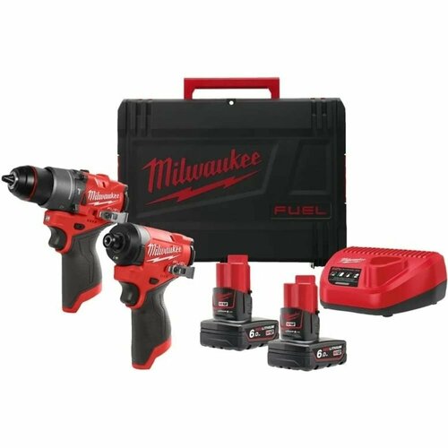 Набор Milwaukee M12 FPP2A2-602x винтоверт milwaukee m12 fqid 0 4933464972 без акб