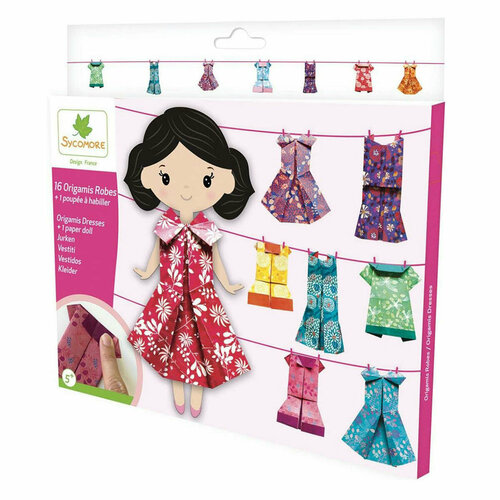 Sycomore Набор для создания оригами POCKETS, Платья для куклы CRE4099