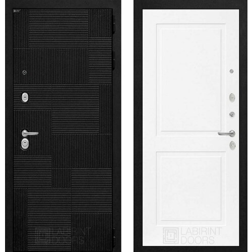 Входная дверь Labirint PAZL 11 Белый софт 960x2050, открывание правое входная дверь labirint carbon 11 белый софт 960x2050 открывание правое