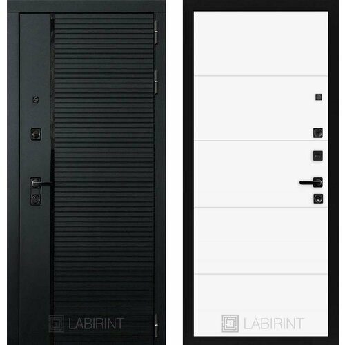 Входная дверь Labirint Piano 13 Белый софт 880x2050, открывание левое входная дверь labirint piano 03 белый софт 880x2050 открывание левое