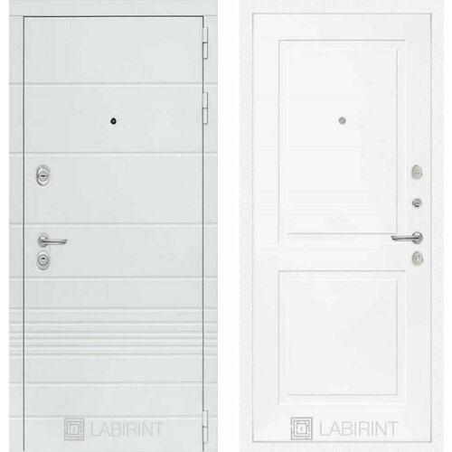 Входная дверь Labirint Trendo 11 Белый софт 880x2050, открывание правое входная дверь labirint trendo 03 белый софт 880x2050 открывание правое