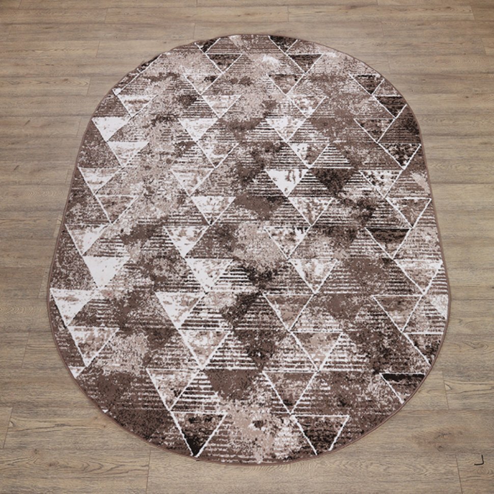 Лайла де Люкс ковры дизайн 15850 цвет 10842 овал (0.8 х 1.5 м)