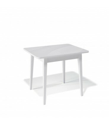 фото Стол KENNER 900 М белый/стекло белое глянец