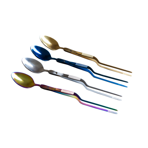 Пинцет Шеф-повара изогнутый 21 см с дегустационной ложкой