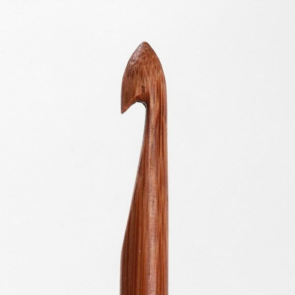 Крючок для вязания, бамбуковый, d = 7 мм, 15 см